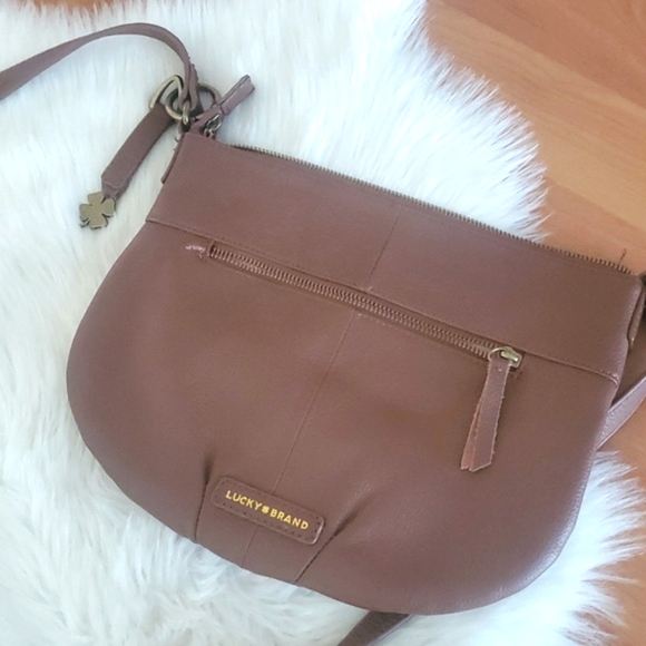 Lucky Brand brown leather crossbody bag - Picture 5 of 9